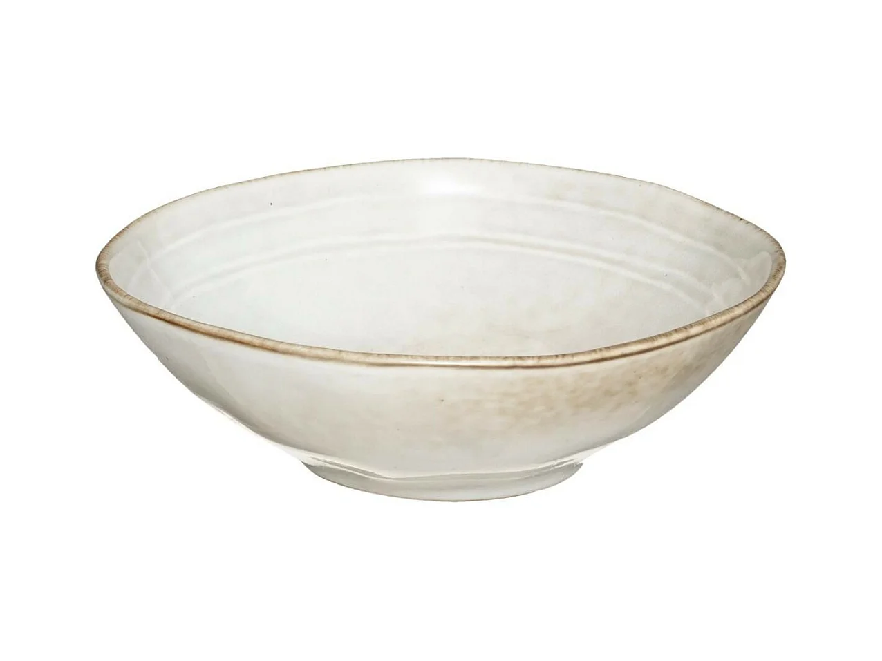 Lot de 6 Bols Ronds Design "Flower" 15cm Gris