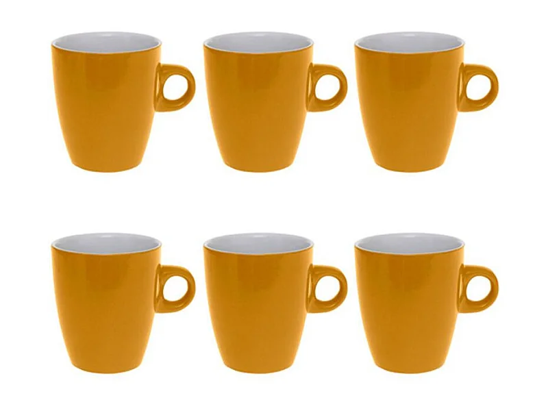 Lot de 6 Mugs "Colorama" 18cl Jaune