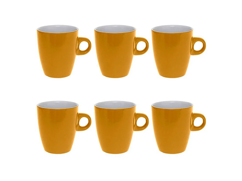 Lot de 6 Mugs "Colorama" 18cl Jaune