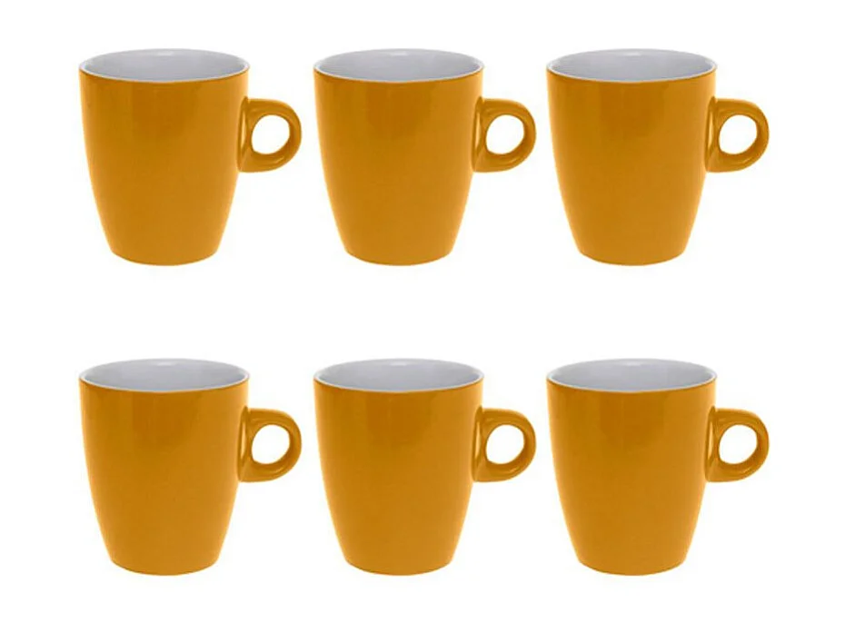 Lot de 6 Mugs "Colorama" 18cl Jaune