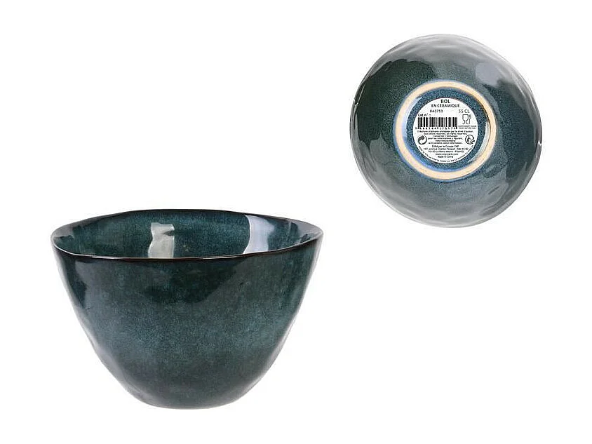 Lot de 6 Bols "Au Grès du Temps" 15cm Bleu