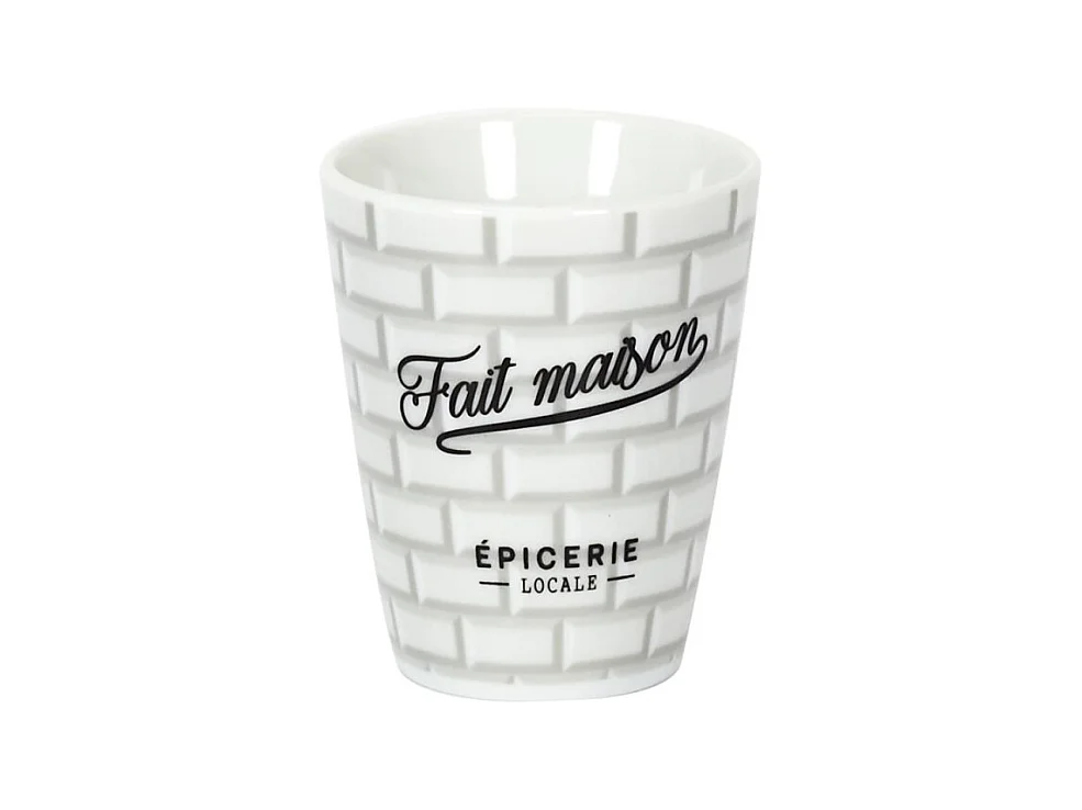 Lot de 6 Tasses à Café "Brooklyn" 7cl Blanc