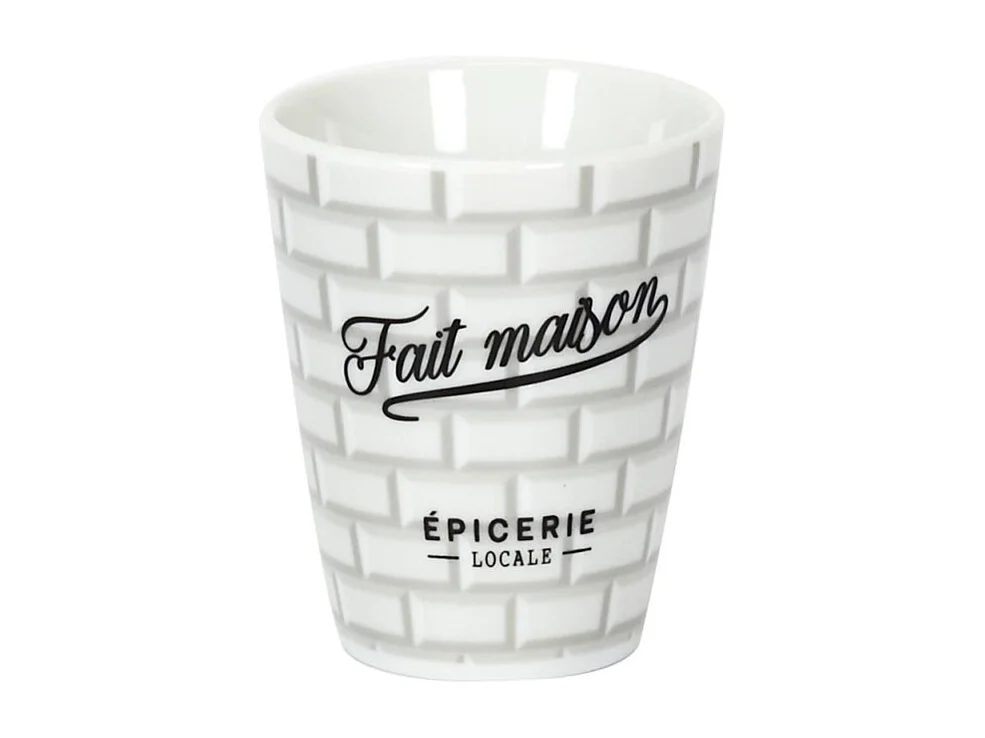 Lot de 6 Tasses à Café "Brooklyn" 7cl Blanc