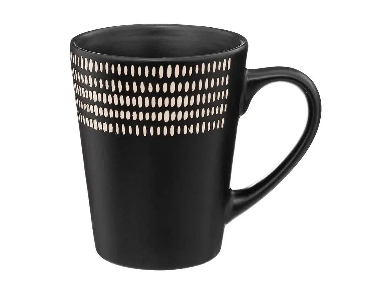 Lot de 6 Mugs "Ethnikaa" 32cl Noir