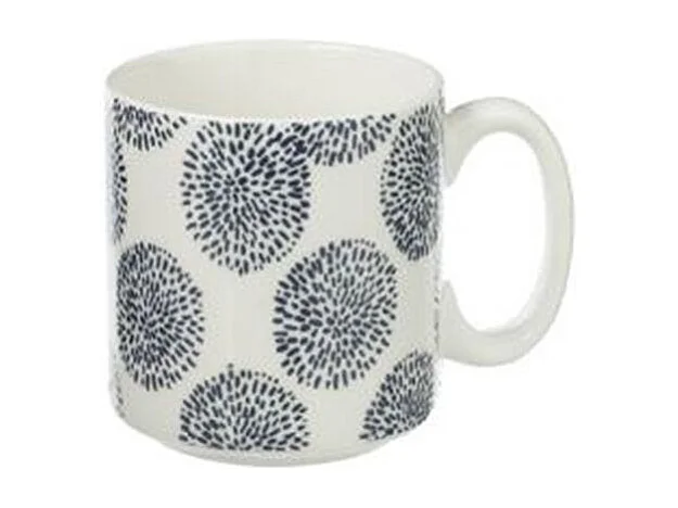 Lot de 4 Mugs & Rack "Japan" 26cl Blanc