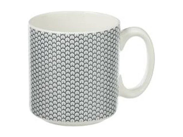 Lot de 4 Mugs & Rack "Japan" 26cl Blanc