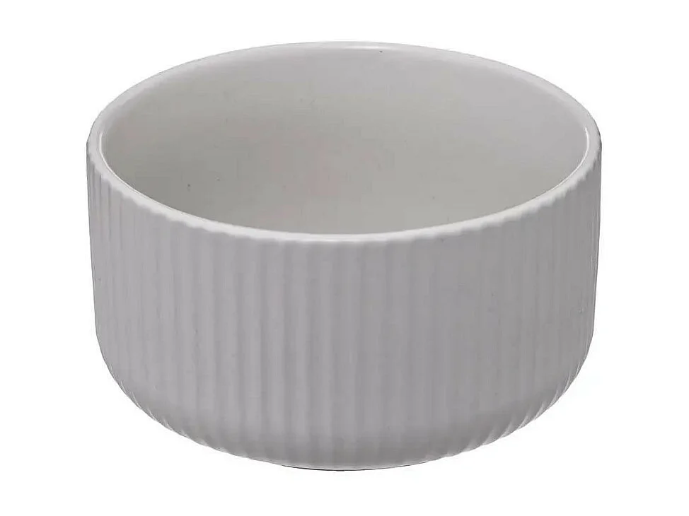 Lot de 6 Bols Ronds "Côtelé" 42cl Blanc