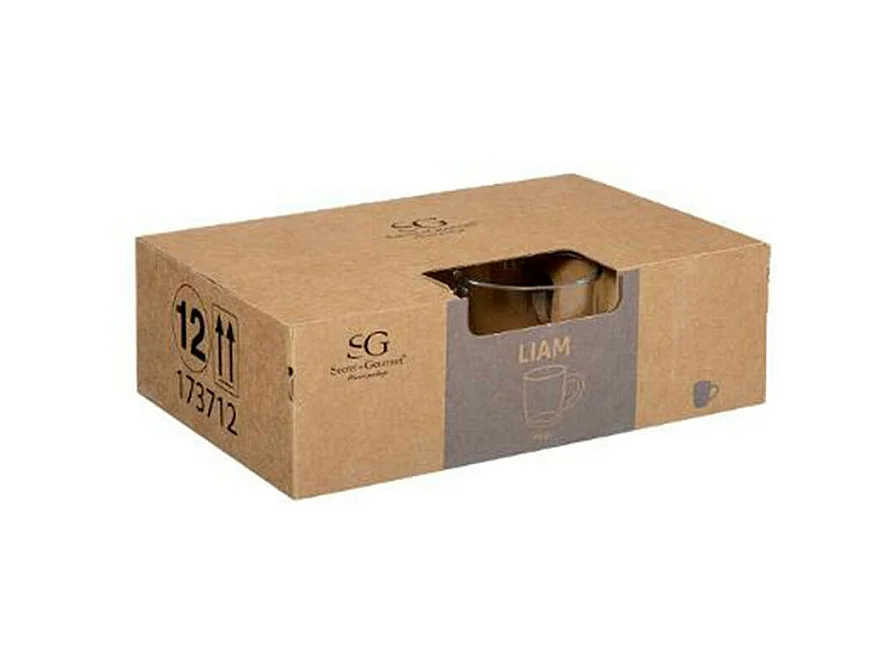 Lot de 6 Mugs "Liam" 34cl Transparent