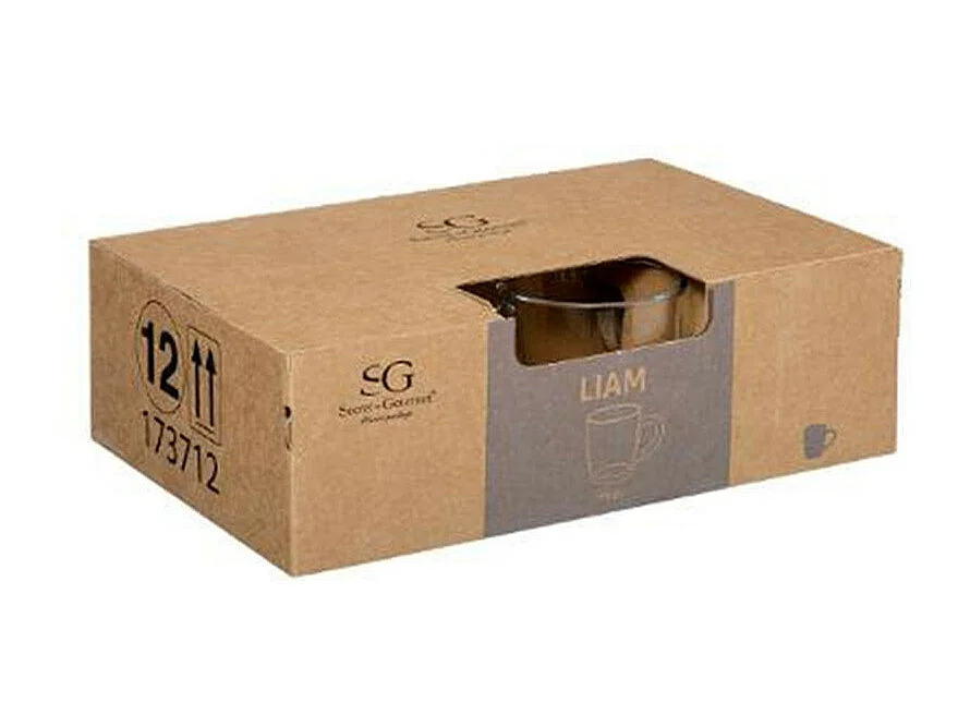 Lot de 6 Mugs "Liam" 34cl Transparent