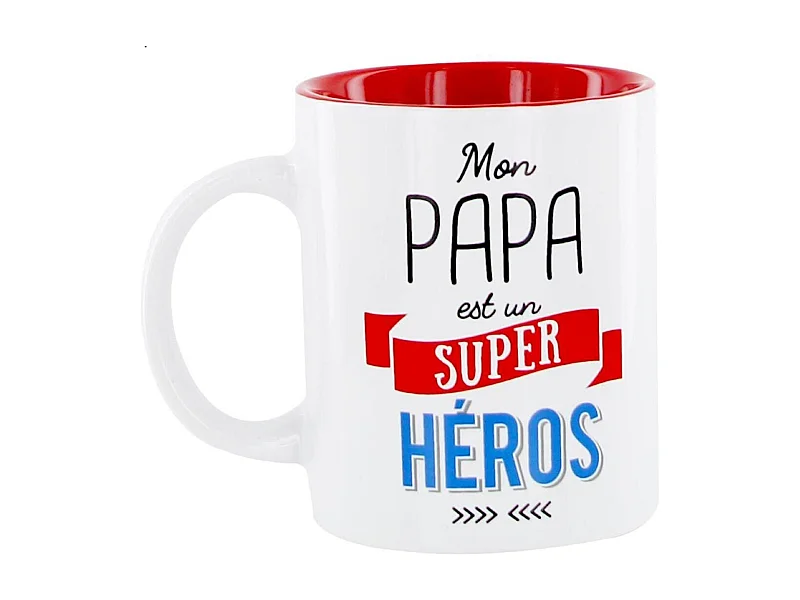 Mug Design "Mon Papa" 12cm Blanc