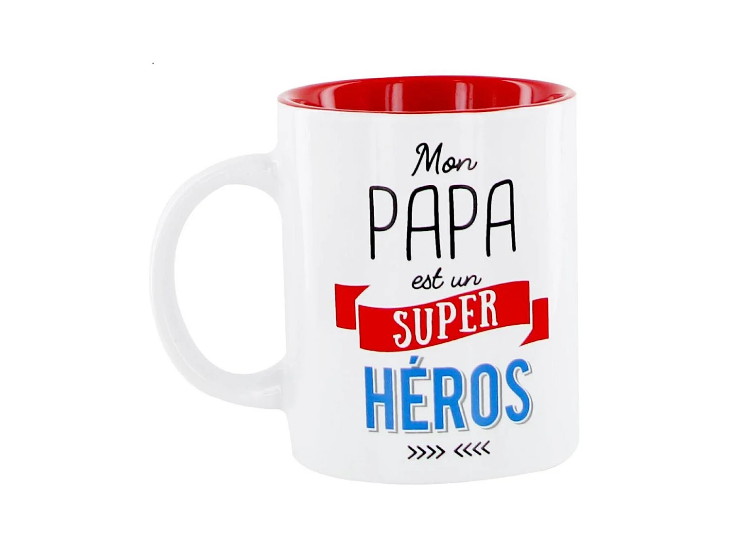 Mug Design "Mon Papa" 12cm Blanc