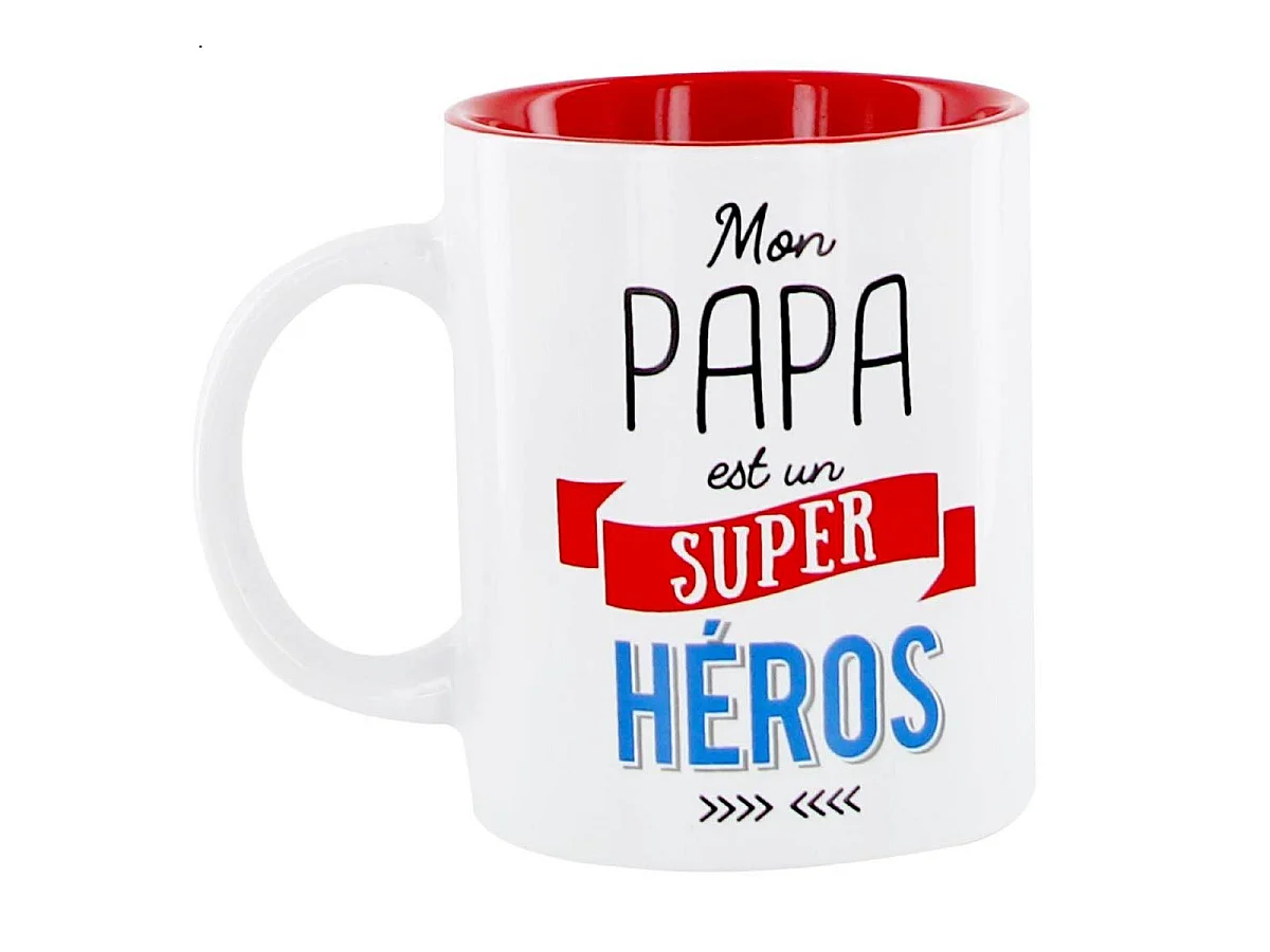 Mug Design "Mon Papa" 12cm Blanc