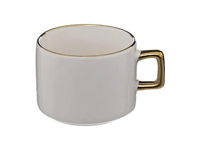 Lot de 4 Tasses sur Rack "Arya" 17cl Blanc