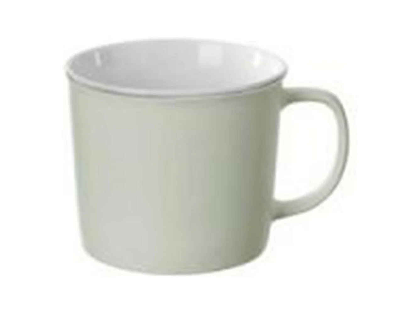 Lot de 6 Mugs en Porcelaine "Nature" 38cl Menthe