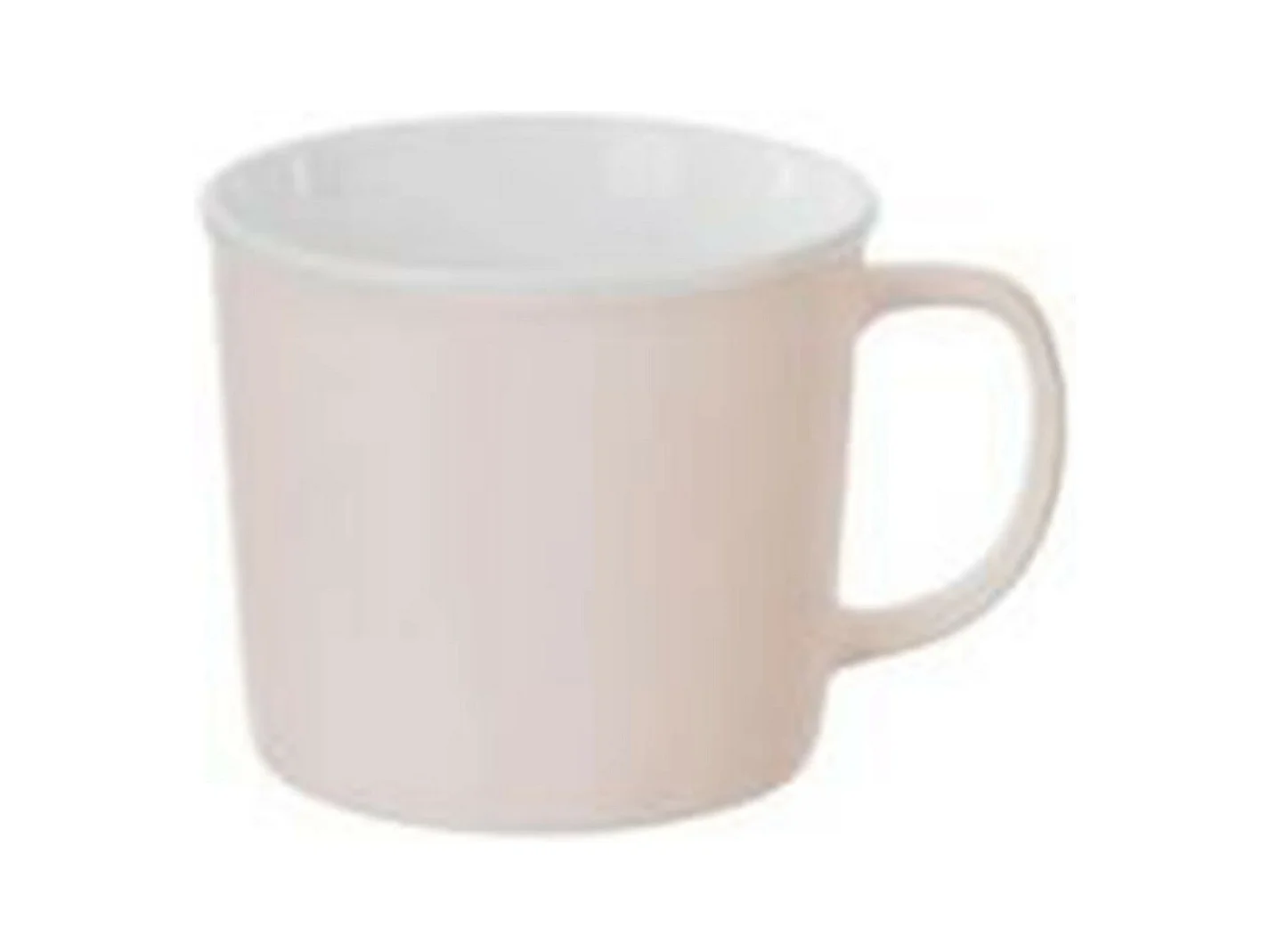 Lot de 6 Mugs en Porcelaine "Nature" 38cl Rose