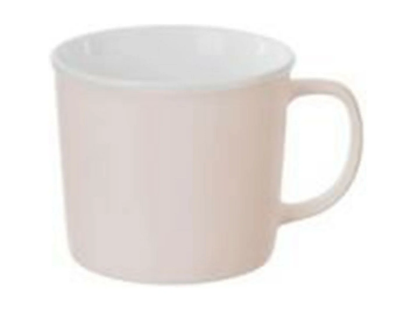 Lot de 6 Mugs en Porcelaine "Nature" 38cl Rose