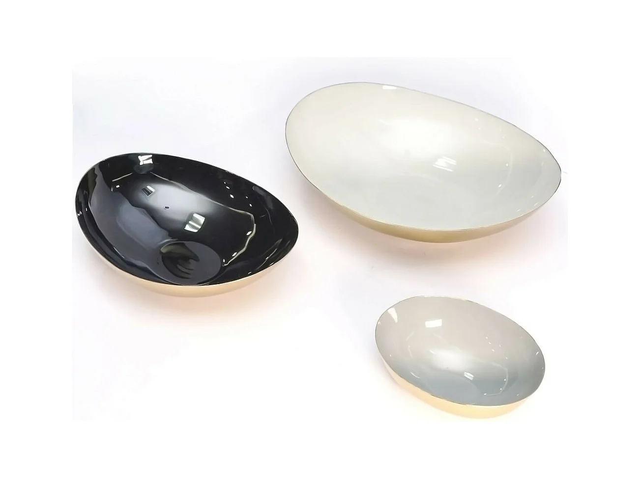 Lot de 3 Coupelles Déco "Yuna" 29cm Noir