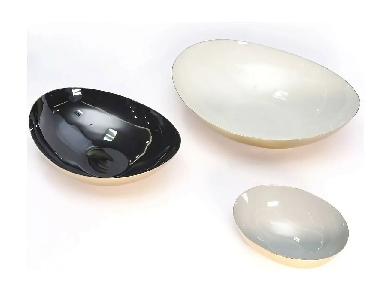 Lot de 3 Coupelles Déco "Yuna" 29cm Noir