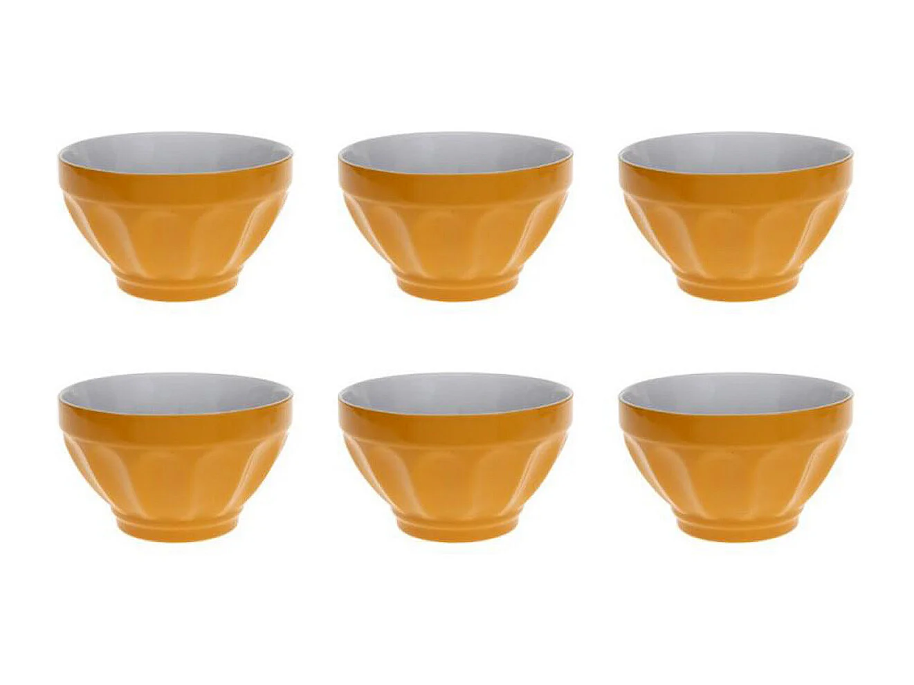 Lot de 6 Bols "Colorama" 60cl Jaune