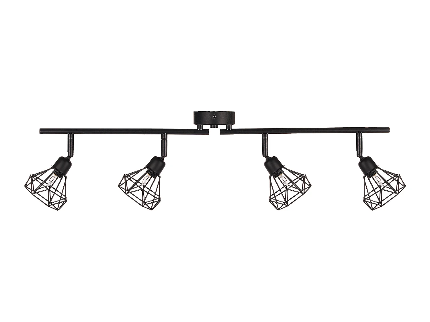 Moderne Deckenlampe Metall Lampenschirm in Diamantenform schwarz Erma