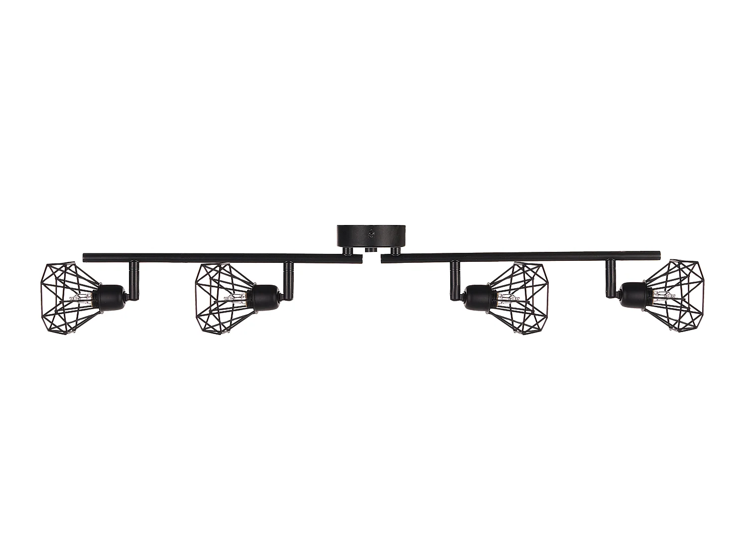 Moderne Deckenlampe Metall Lampenschirm in Diamantenform schwarz Erma
