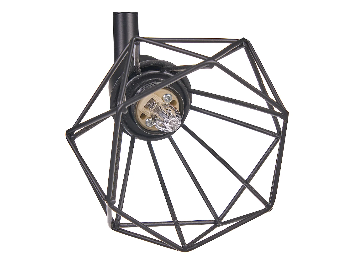 Moderne Deckenlampe Metall Lampenschirm in Diamantenform schwarz Erma