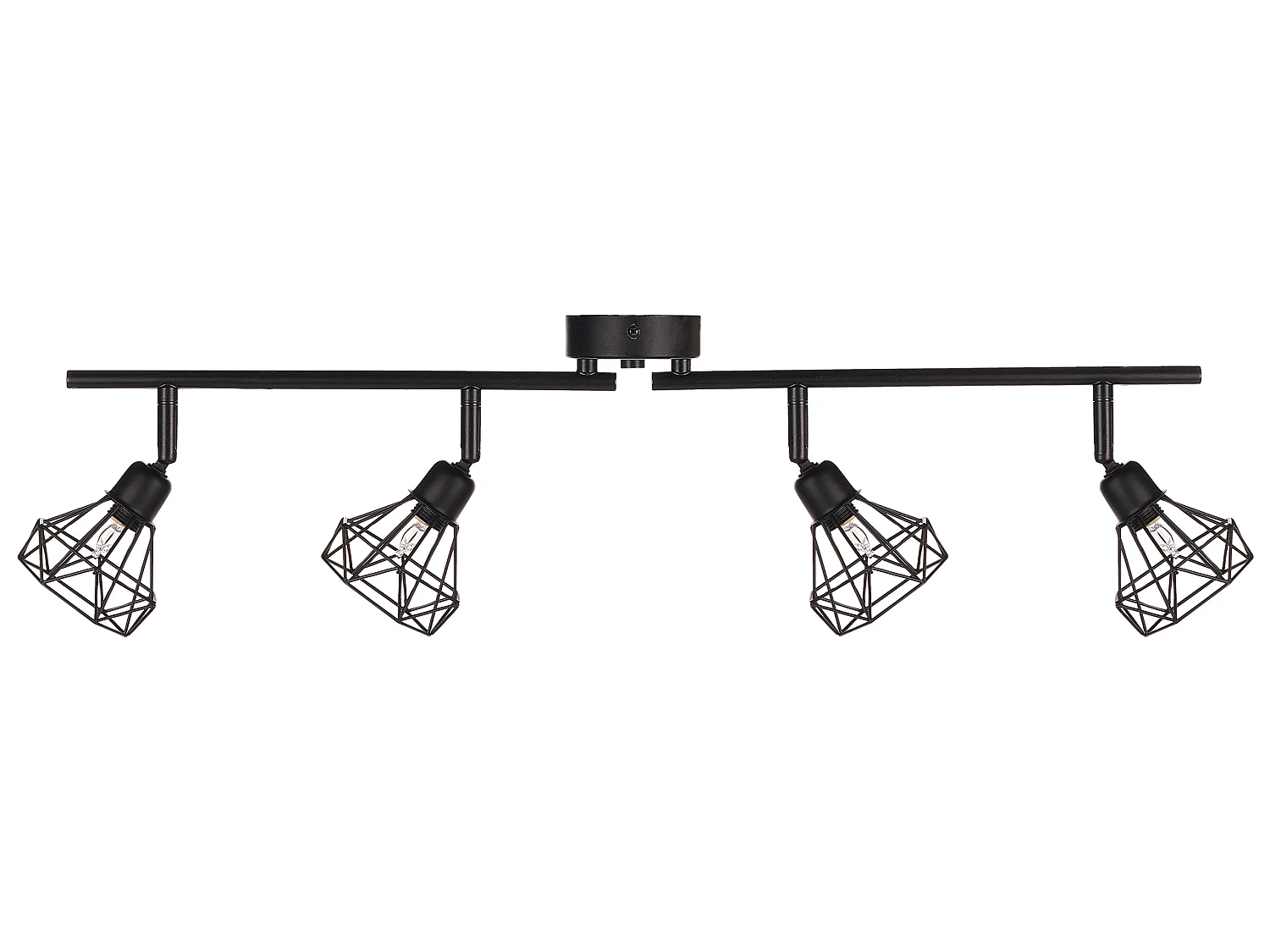 Spot à 4 lumières ERMA Réglable Métal Noir