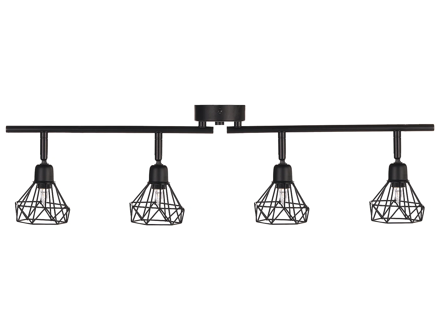 Spot à 4 lumières ERMA Réglable Métal Noir