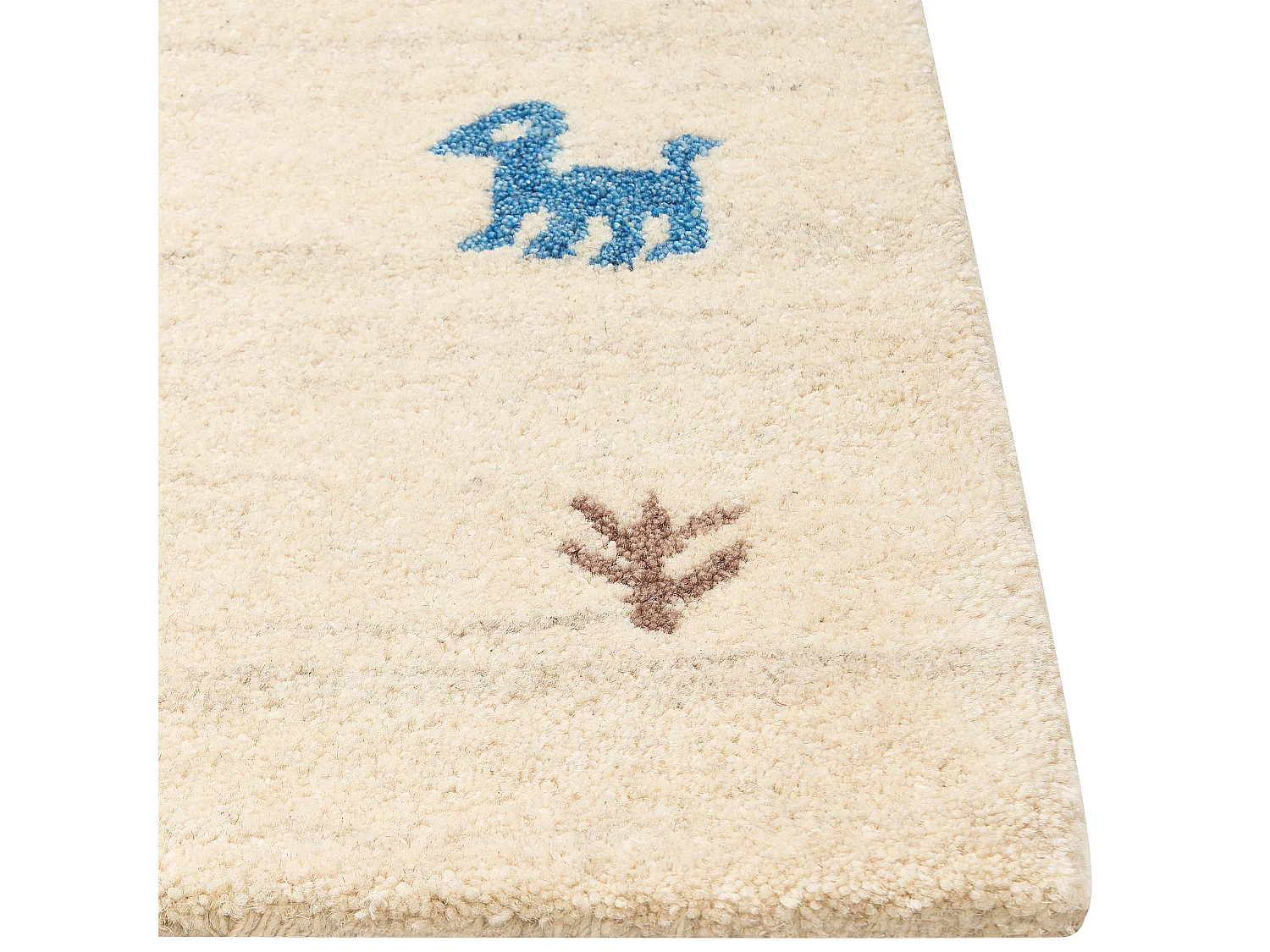 Vloerkleed gabbeh beige 200 x 300 cm YALI