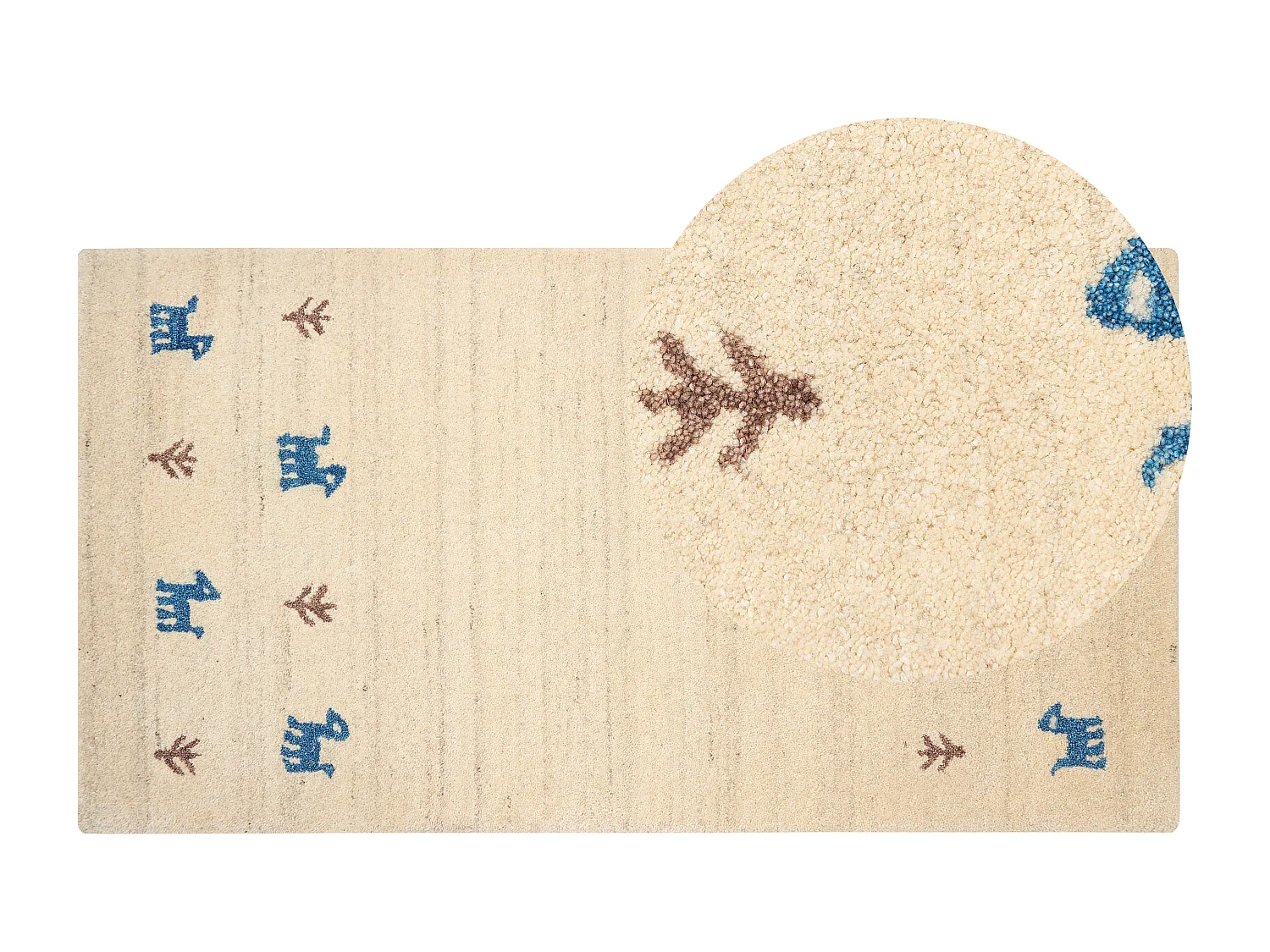 Tapis YALI Multicolore 80 x 150 cm Laine Tapis persan