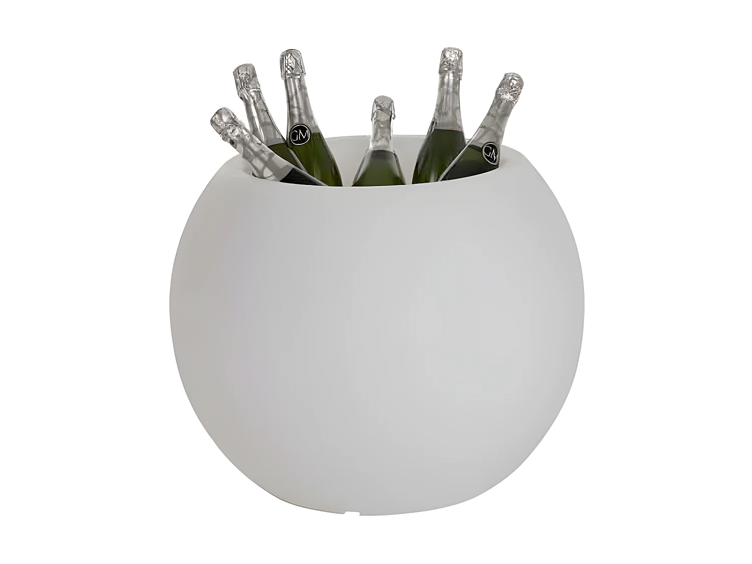 Lampe d'Extérieure & Pot de Fleurs "Outdoor" 56cm Blanc