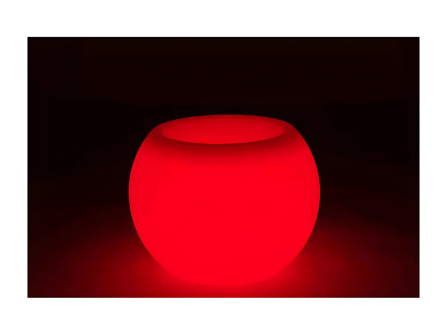 Lampe d'Extérieure & Pot de Fleurs "Outdoor" 56cm Blanc