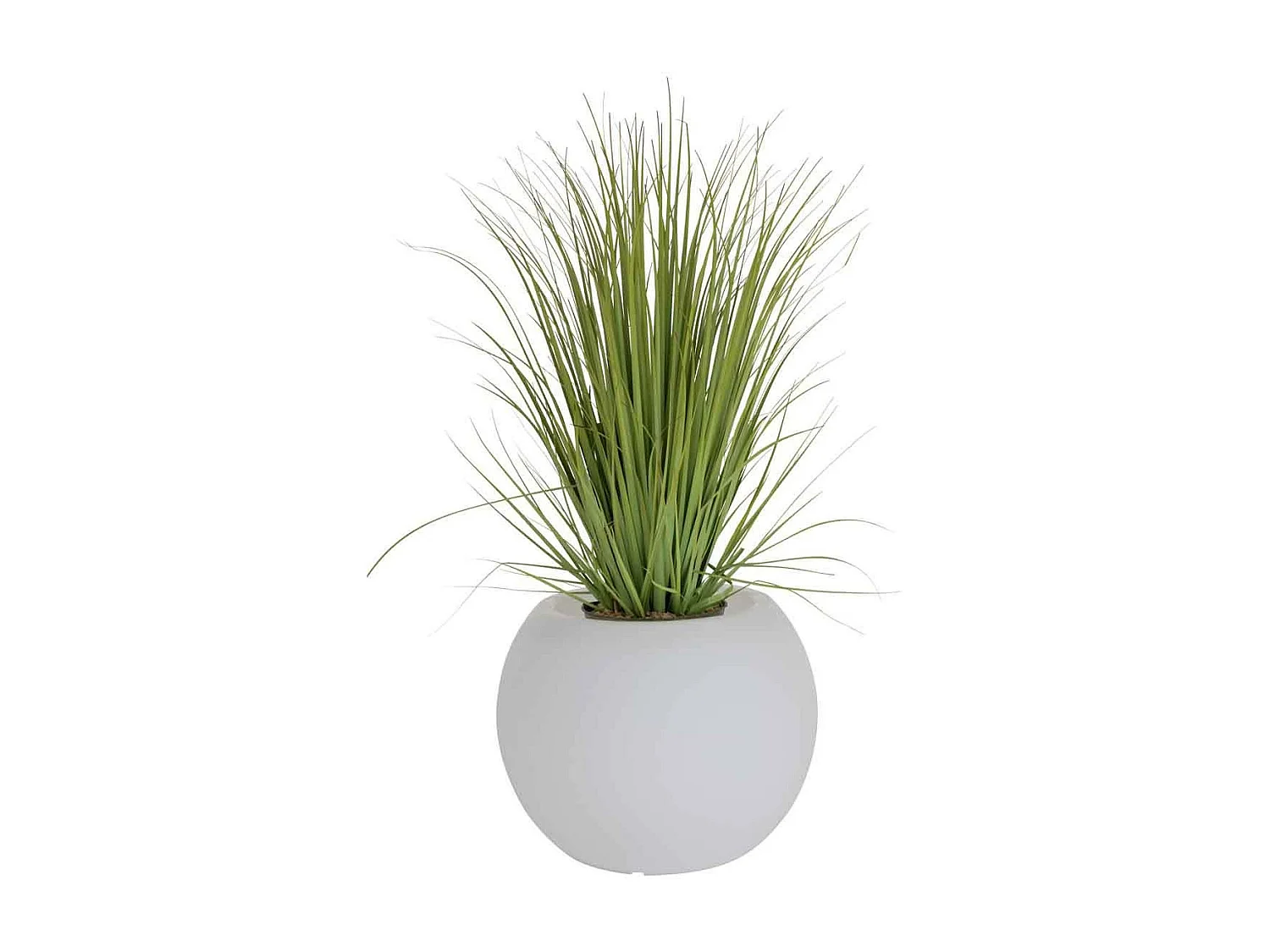 Lampe d'Extérieure & Pot de Fleurs "Outdoor" 56cm Blanc
