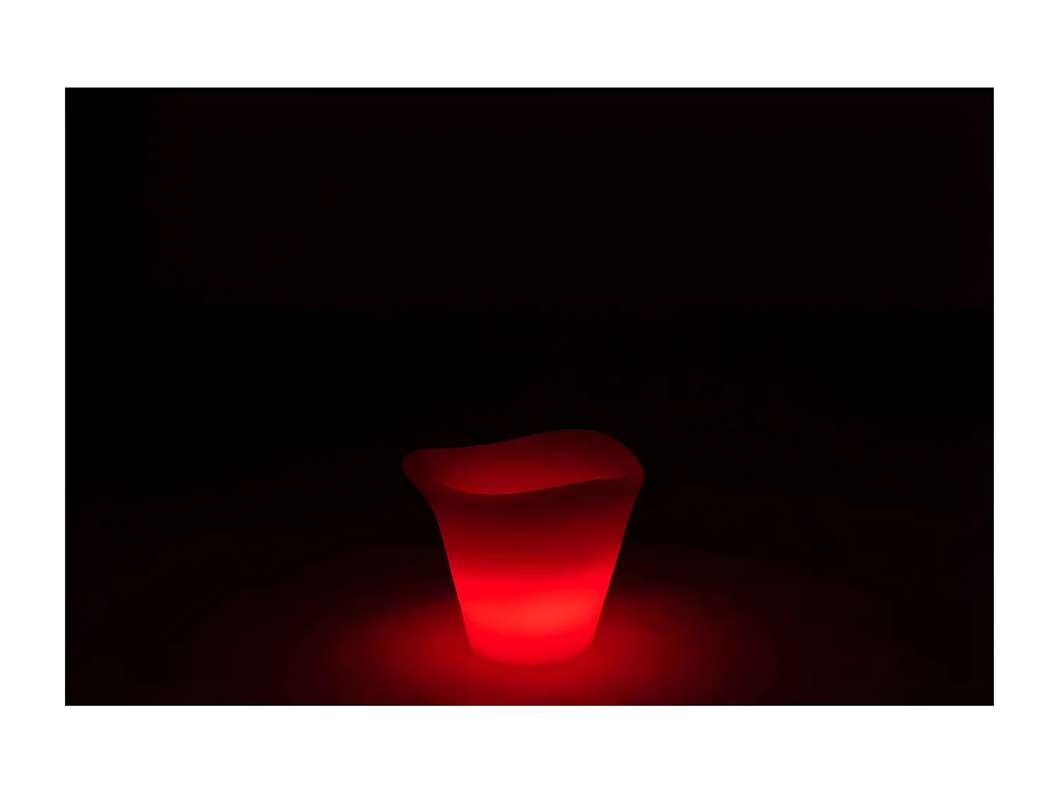 Lampe d'Extérieure & Seau à Glace "Outdoor" 26cm Blanc