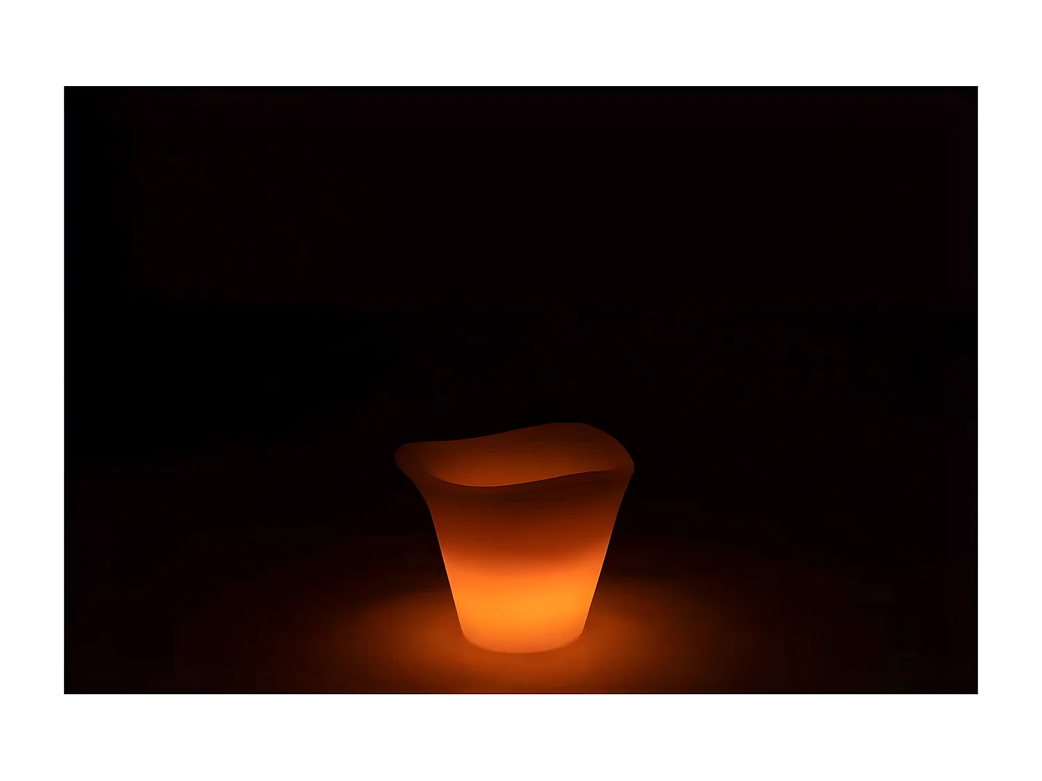 Lampe d'Extérieure & Seau à Glace "Outdoor" 26cm Blanc