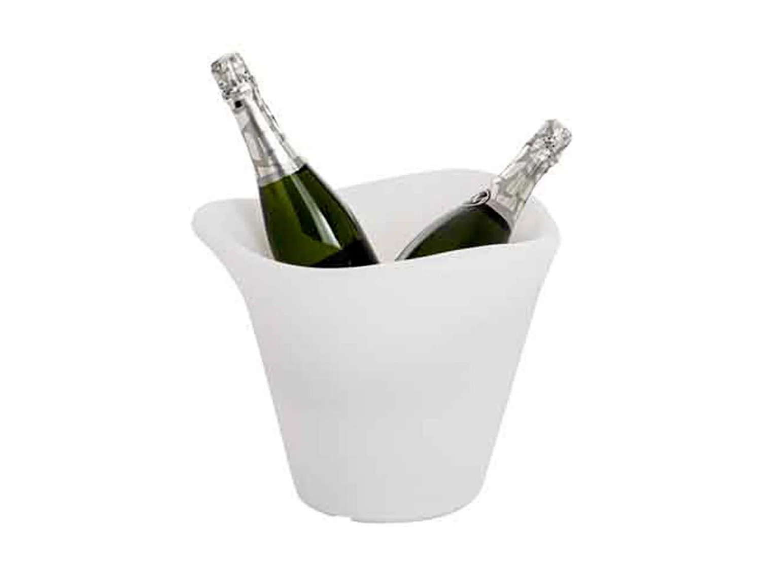 Lampe d'Extérieure & Seau à Glace "Outdoor" 26cm Blanc