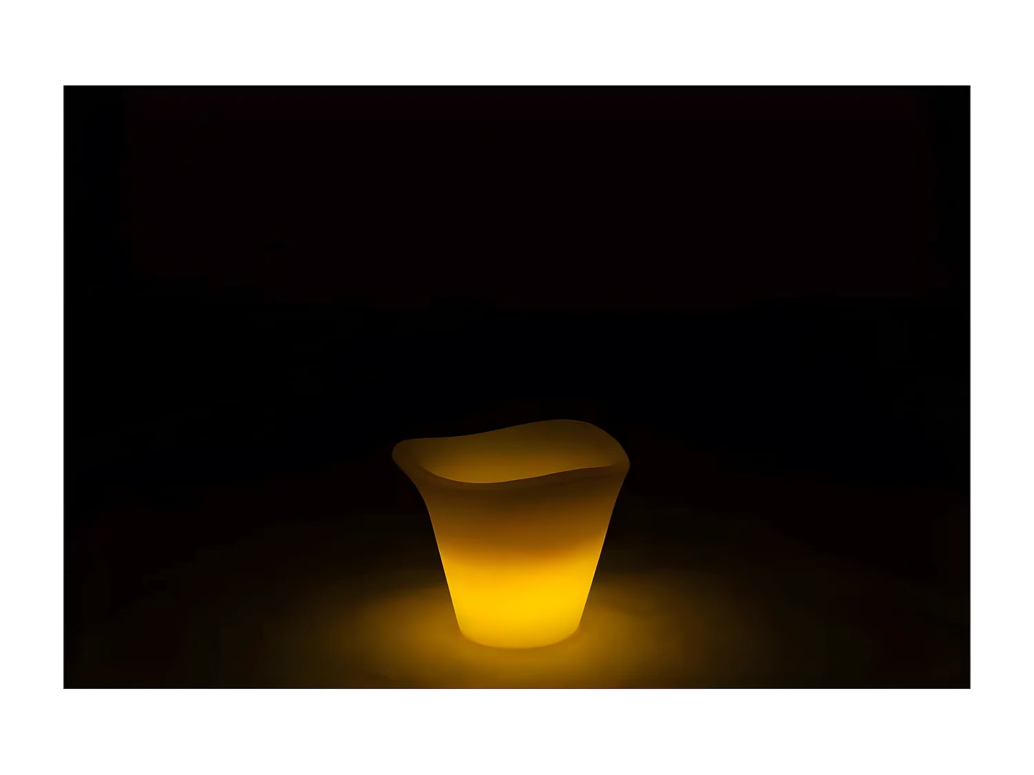 Lampe d'Extérieure & Seau à Glace "Outdoor" 26cm Blanc