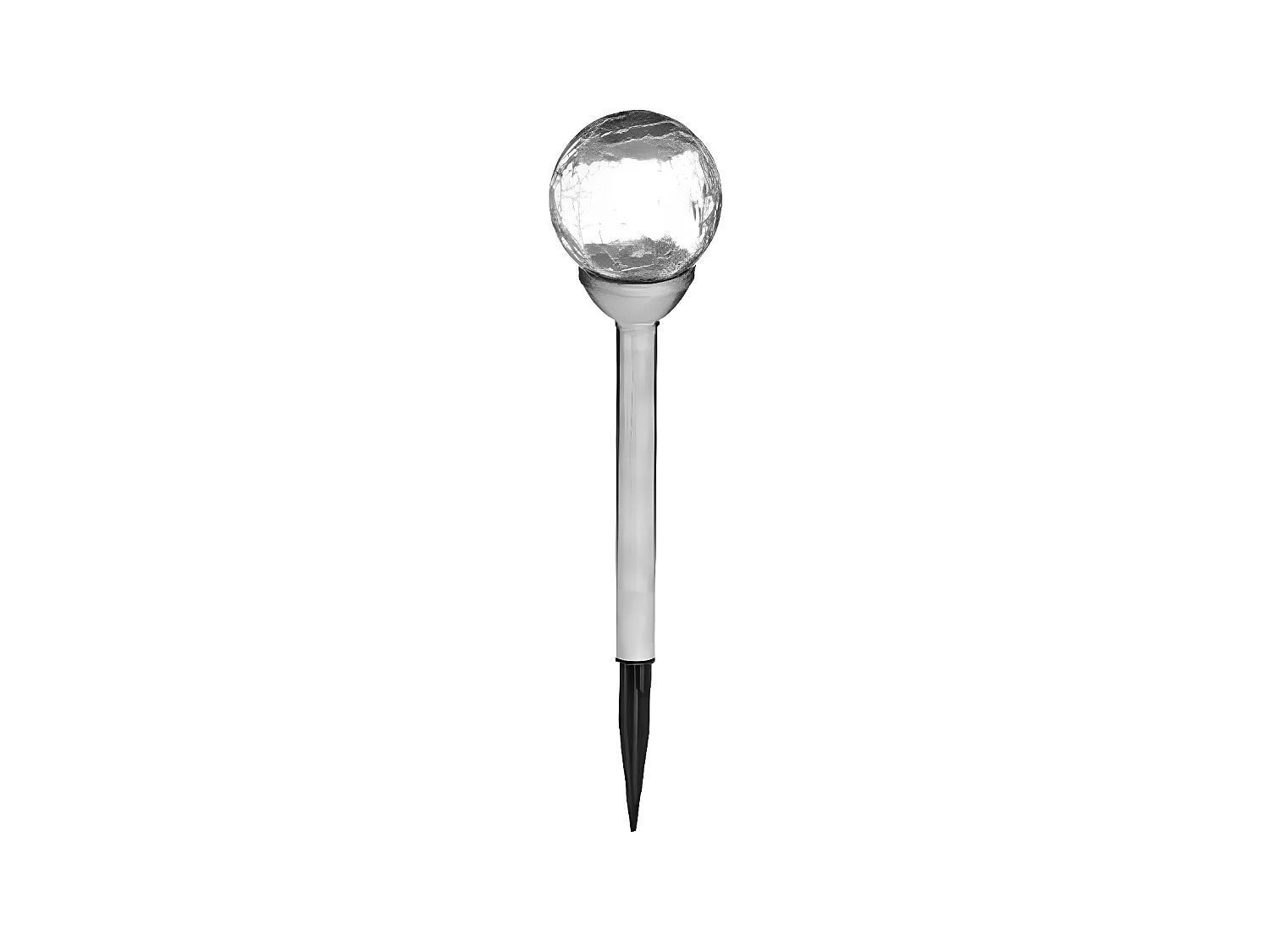 Balise Solaire Inox "Verre" 36cm Argent