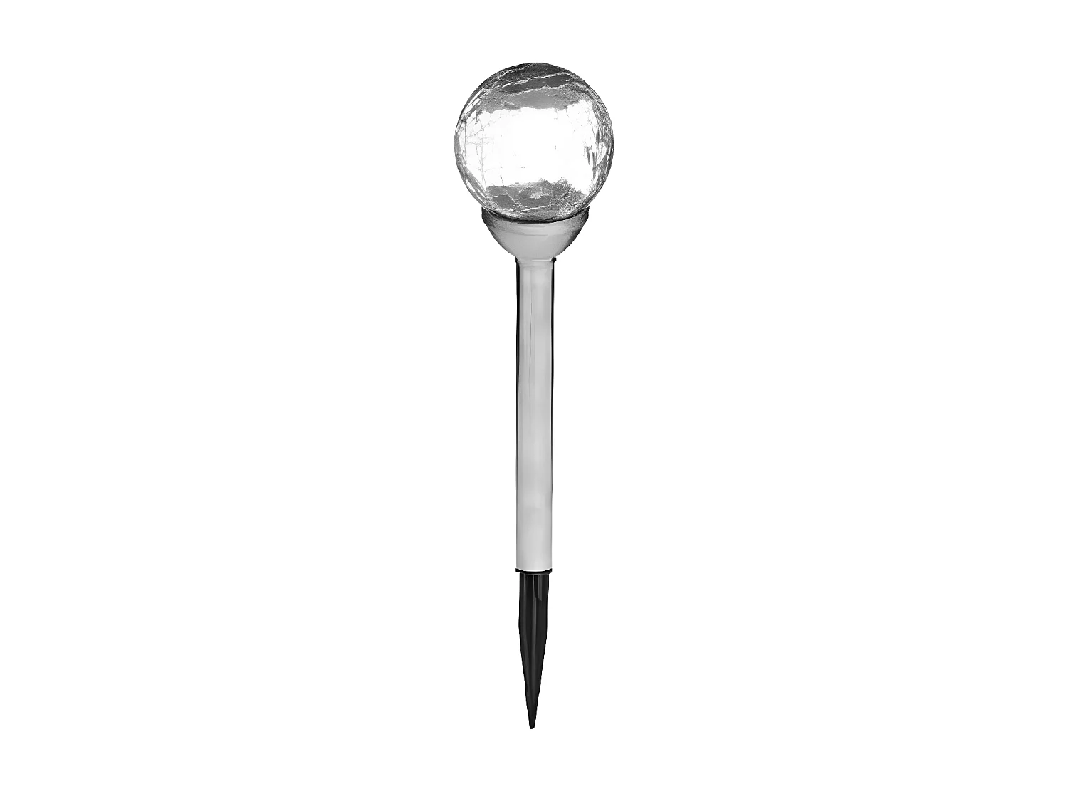 Balise Solaire Inox "Verre" 36cm Argent