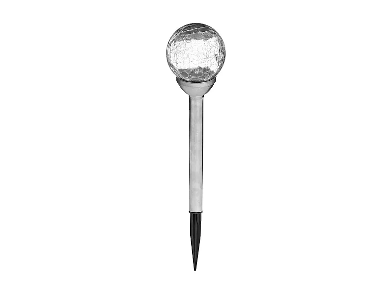 Balise Solaire Inox "Verre" 36cm Argent