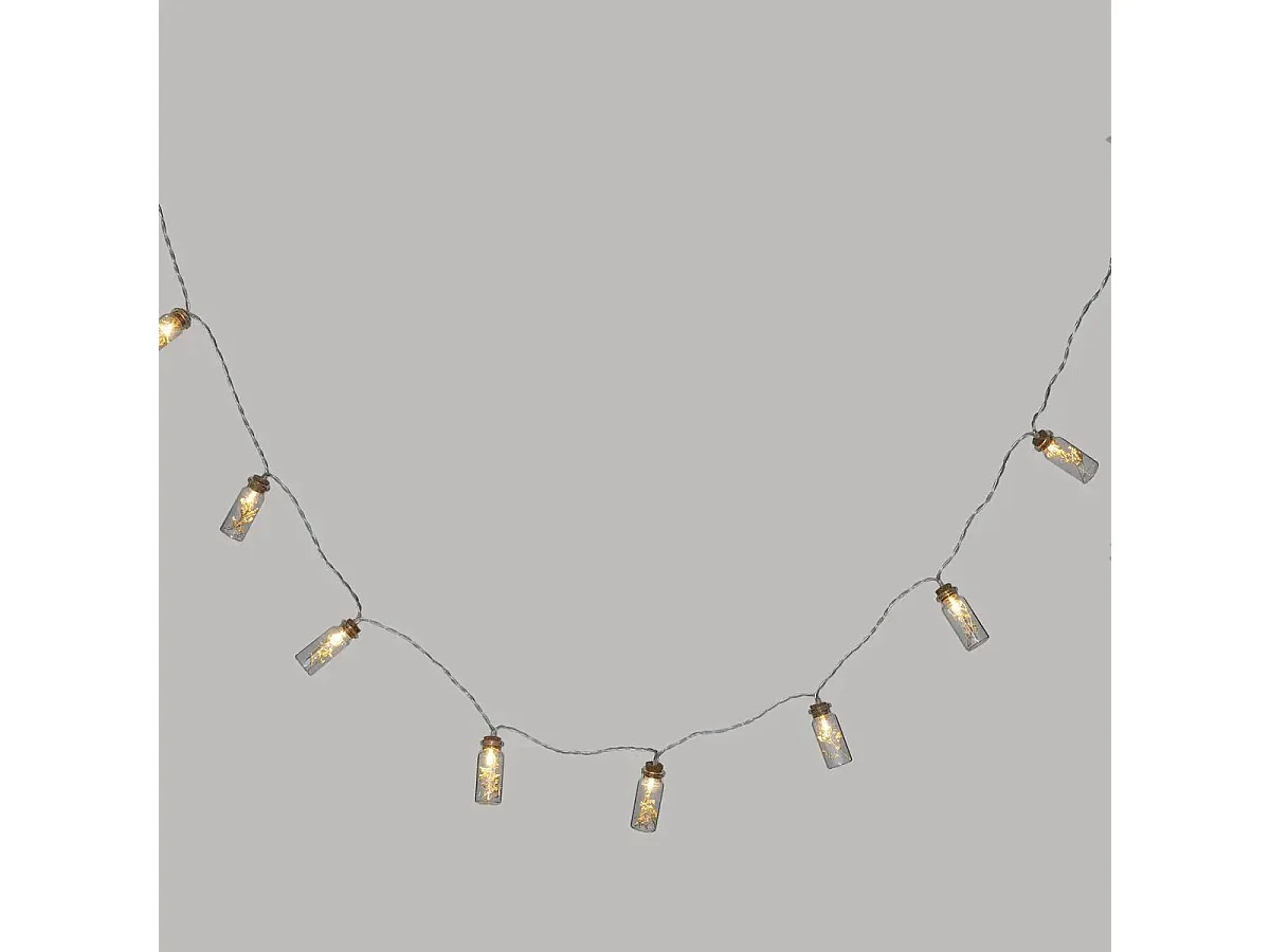 Guirlande Lumineuse Led "10 Fleurs" 165cm Naturel