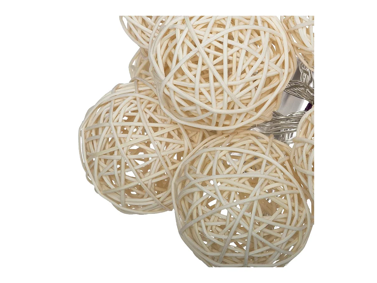 Guirlande Lumineuse Led "10 Boules" 165cm Ivoire