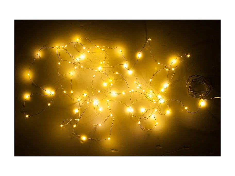 Guirlande Lumineuse LED "90 LEDS" 9m Argent