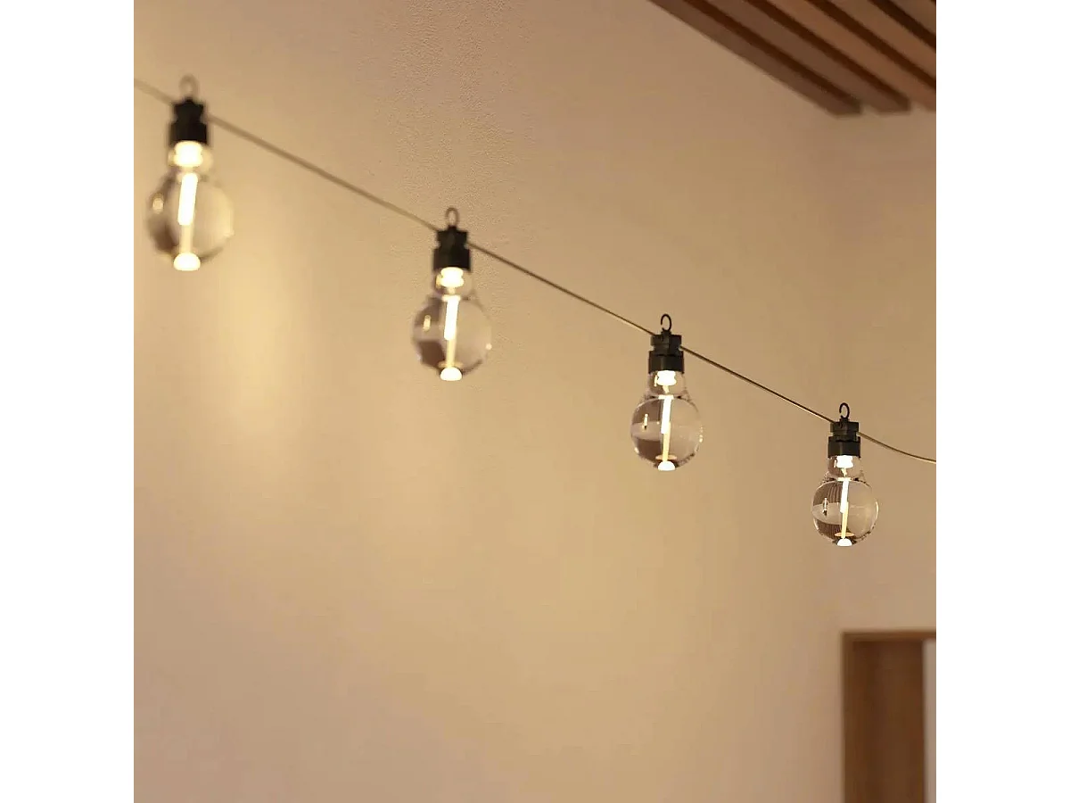 Guirlande Lumineuse à Led "10 Ampoules" 5M Noir