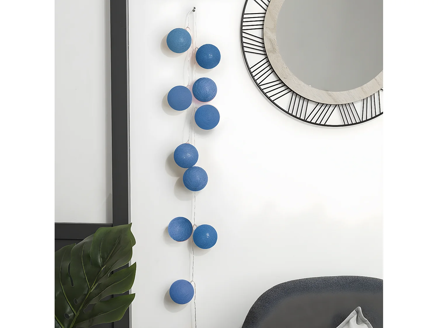 Guirlande Lumineuse à Led "20 Boules" Bleu