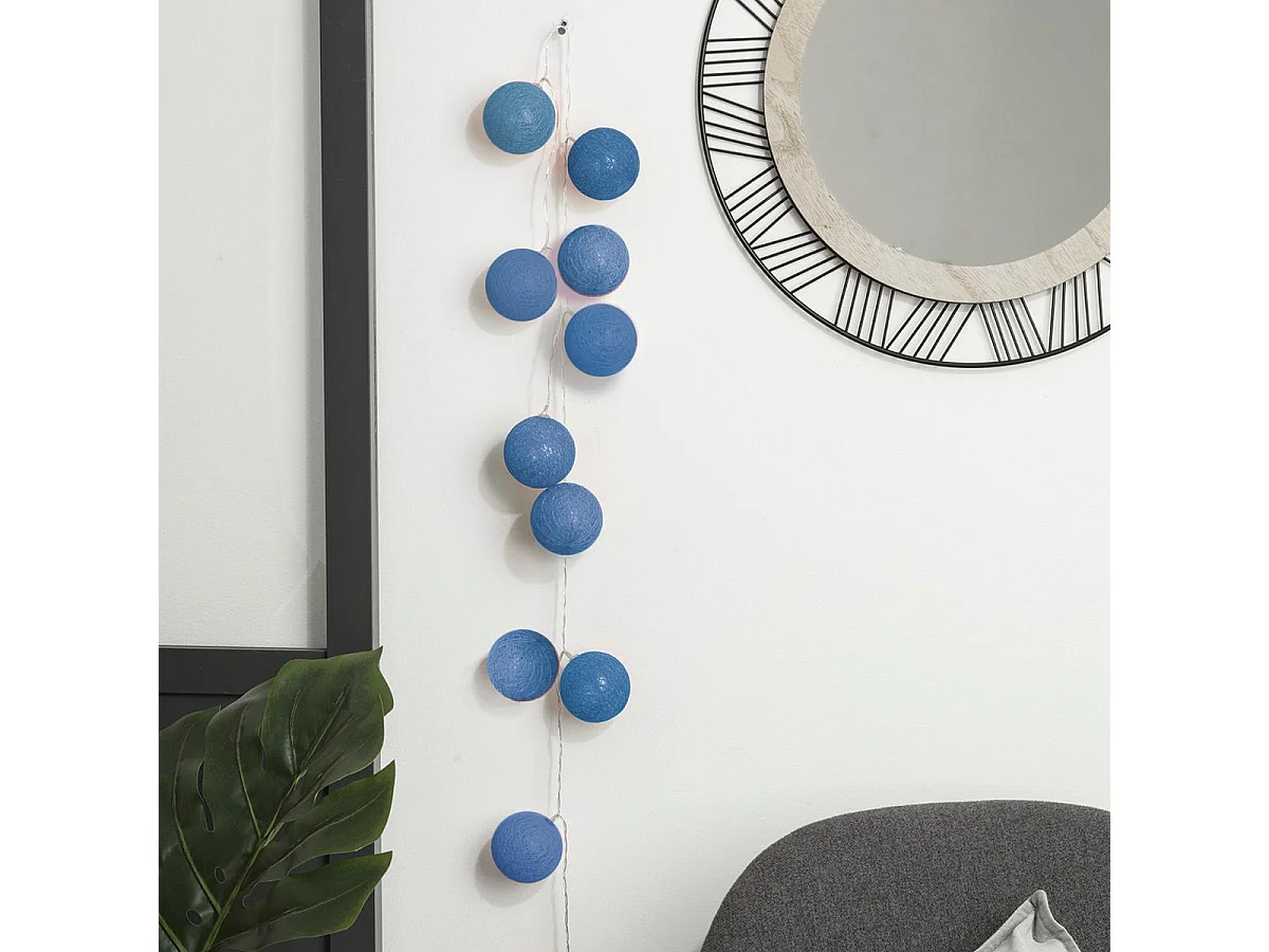 Guirlande Lumineuse à Led "20 Boules" Bleu