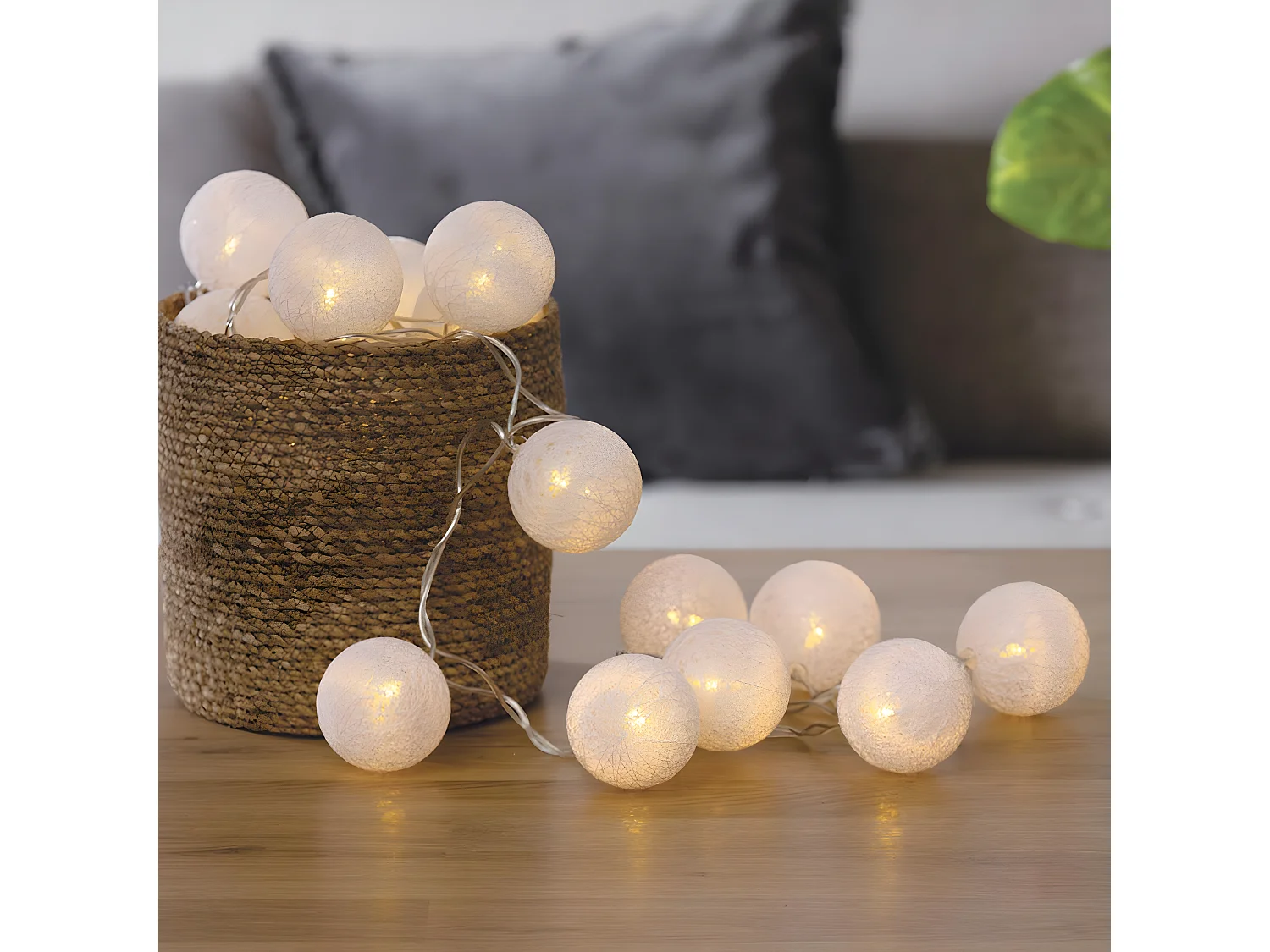 Guirlande Lumineuse à Led "20 Boules" Blanc