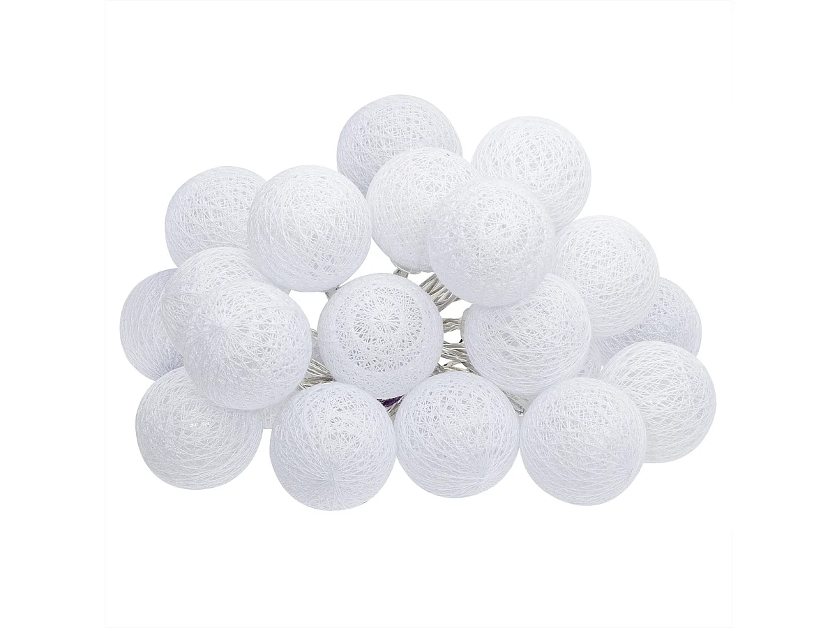 Guirlande Lumineuse à Led "20 Boules" Blanc