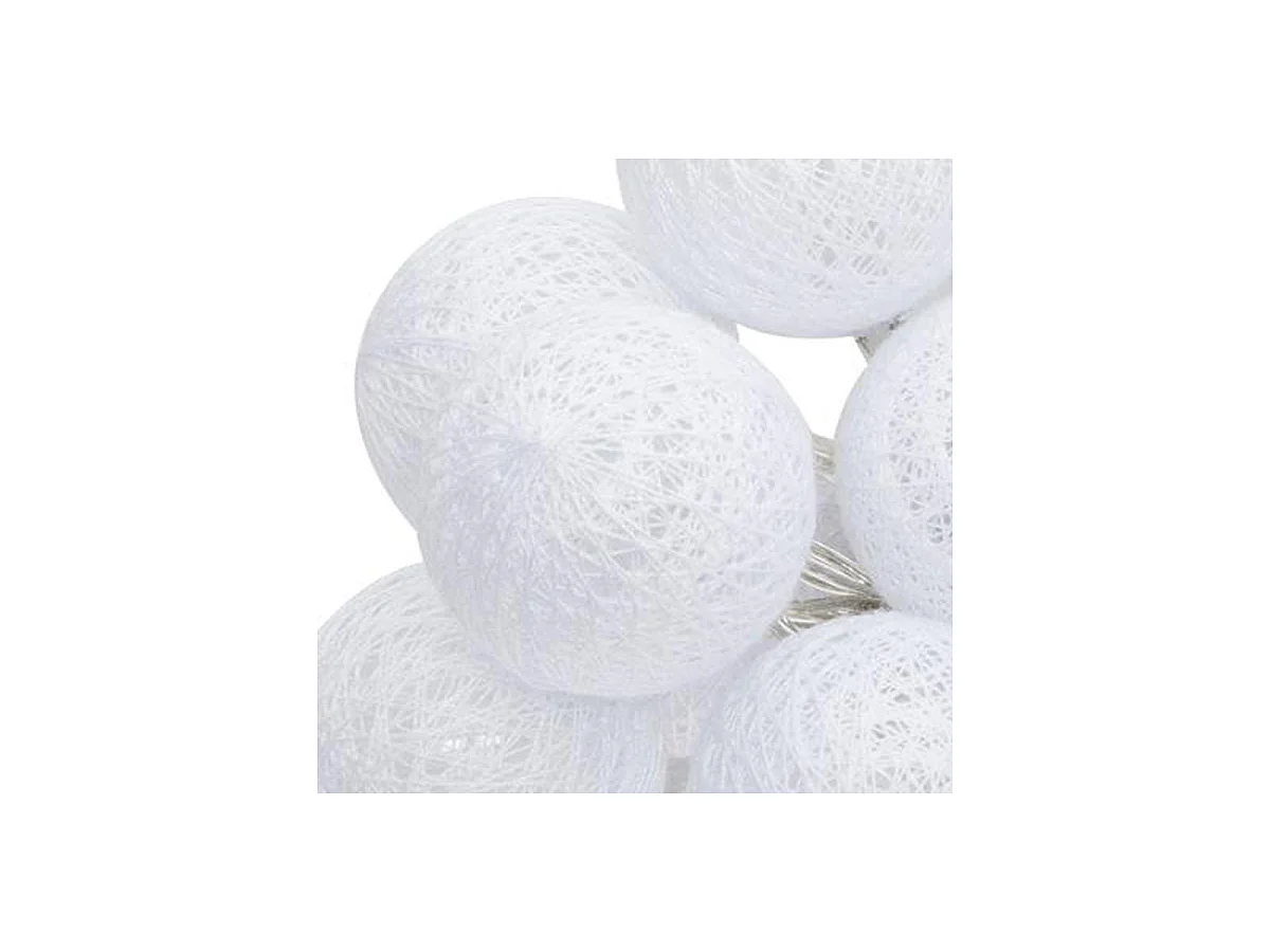 Guirlande Lumineuse à Led "20 Boules" Blanc