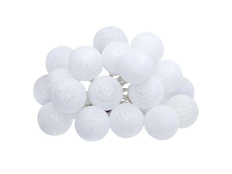 Guirlande Lumineuse à Led "20 Boules" Blanc